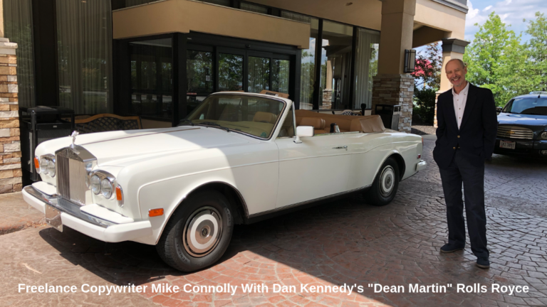 Freelance Copywriter Mike Connolly With Dan Kennedy's Dean Martin Rolls ...